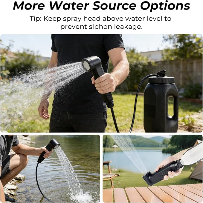 Portable Bidet for Travel, 1600mAh Electric Handheld Bidet with 2.5L Tank | USB-C Rechargeable, Dual Spray Modes (Jet/Shower), Personal Hygiene Sprayer for Home, Camping, Postpartum & Elderly Care - Image 5