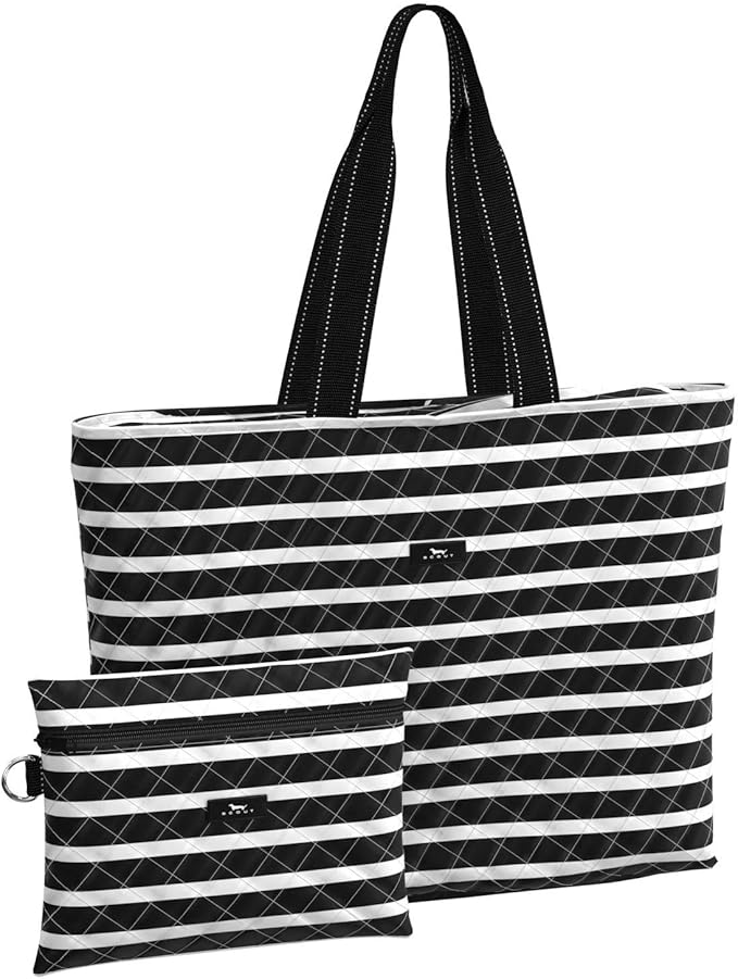 SCOUT Plus 1 Foldable Travel Tote Bag - 2 bags in 1 | Perfect travel companion that packs away easily into a zipper pouch for quick storage, water resistant, interior key clasp by SCOUT