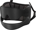 SARISUN Airplane Travel Pillow with Chin Strap, Stable Head Support, Black | Extra Chin Support, Secures to Seat Headrest, Airplane Sleep Without Head Bobbing, 360° Support Plane Pillow for Long Flight by SARISUN