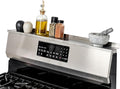 StoveShelf 20" Apartment Length Stainless Steel Finish Magnetic Shelf for Kitchen Stove - Kitchen Storage Solution with Zero Installation - Over Stove Spice Rack Organizer by STOVESHELF