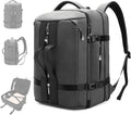 50L Waterproof Carry on Travel Backpack for Men Women, Airline Approved Convertible Duffle Backpack Luggage Bag, TSA Overnight Bags, Fits 17" Laptop Smart Backpack-Grey by JDJODEBES
