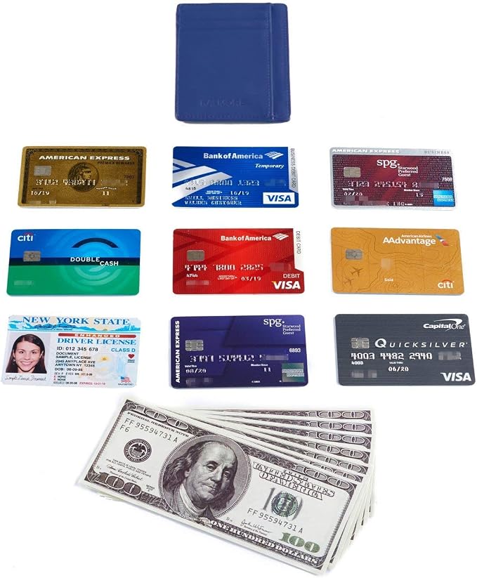 KALMORE Genuine Leather Front Pocket Slim Wallet Credit Card Holder with ID Window - Image 6