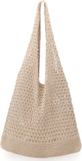 hatisan Crochet Bag for Women, Handmade Knit Beach Tote Bag Summer by Hatisan