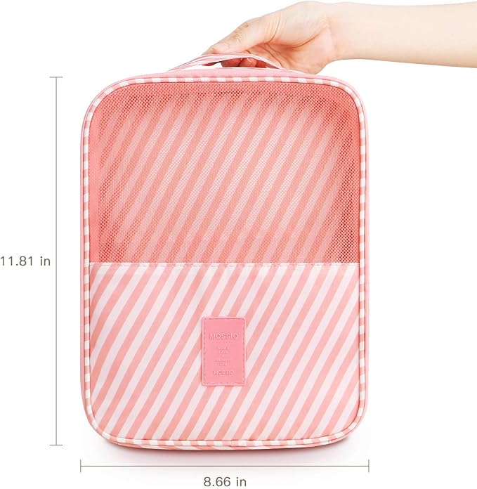 Mossio Shoe Bag Holds 3 Pair of Shoes for Travel and Daily Use Storage Pouch - Image 2