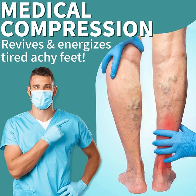 COOLOVER Copper Compression Socks for Women and Men(6 Pairs)-Best Support for Running, Athletic, Travel - Image 6