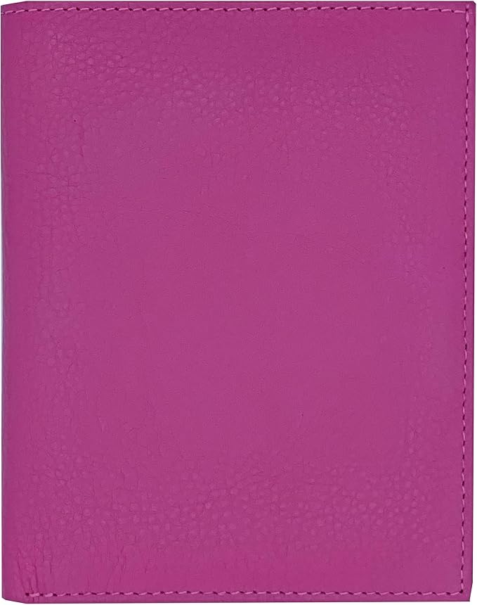 Hot Pink RFID Genuine Leather Passport Wallet - Image 9