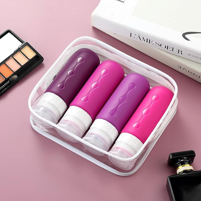 Gemice Travel Bottles for Toiletries Tsa Approved Size Containers BPA Free Leak Proof Tubs Refillable Liquid Accessories Cometic Shampoo and Lotion Soap - Image 6