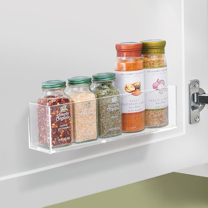 iDesign Affixx Collection Adhesive Organizer Bin, Clear | Clarity Organizer - Image 3