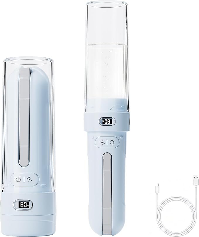 Portable Bidet for Travel | Bathroom - Rechargeable Electric Bidet Sprayer with 3 Pressure | Waterproof for Ultimate Personal Hygiene Cleaning at Home Office and Camping (Blue) by WeWiHLTH