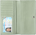 GOIACII Wallets for Women RFID Blocking Ultra Slim Leather Credit Card Holder Clutch by GOIACII