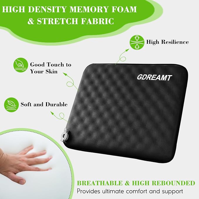Inflatable Seat Cushion, Portable Self-Inflating Stadium Seat Cushion - Image 4