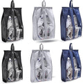 6 Pack Waterproof Travel Shoe Bags, Random Color Pouches by Unknown
