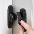 Matte Black 90/180 Degree Barn Door Latches,Flip Gate Lock | Zinc Alloy Flip Gate Latches,Right Angle Door Lock,for bedroom,garage,sliding door,window,cabinet,drawer,pet enclosures by INIRET