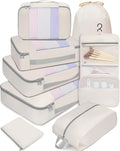 BAGAIL 6 Set/8 Set/10 Set Packing Cubes Various Sizes Packing Organizer for Travel Accessories Luggage Carry On Suitcase by BAGAIL