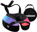 Cabeau Travel Neck Pillow for Airplanes – The Neck’s Evolution, TNE S3 – Supportive Memory Foam Design for Long Haul Flights – Attachable Seat Straps and 360° Support (Amsterdam Rainbow) by Cabeau