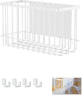 Magnetic Shelf Fridge Basket Bin Washer Dryer Locker Whiteboard Cabinet | No Drilling Instant Attachment Reusable Magnet Organizer Home Kitchen Laundry Classroom Office Storage Rack Container Holder by Winbell