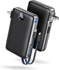 Portable Charger Power Bank 50000mAh Massive Capacity with Wall Plug | Built-in USB-C & iOS Cables, 22.5W Fast Charging Battery Pack with LED Display, Travel Essential for Camping, iPhone, Samsung by Sucrosey