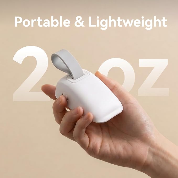 Door Stop Alarm 2-in-1, 120dB Under Door Stopper & Hanging Security Device, Adjustable Sensitivity Anti Slip Floor Wedge, Portable Security Wedge for Home Travel Hotel Living Alone, White - Image 4