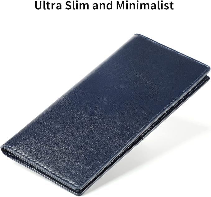 Ultra Slim Thin Leather Women Wallet RFID Blocking Credit Card Holder Bifold Long Ladies Billfold - Image 2