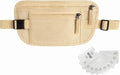 Money Belt for Travel Fanny Pack for Men Hidden Travel Pouch Fanny Pack for Women Hidden Rfid Passport Holder for Travel (Beige) by Unknown