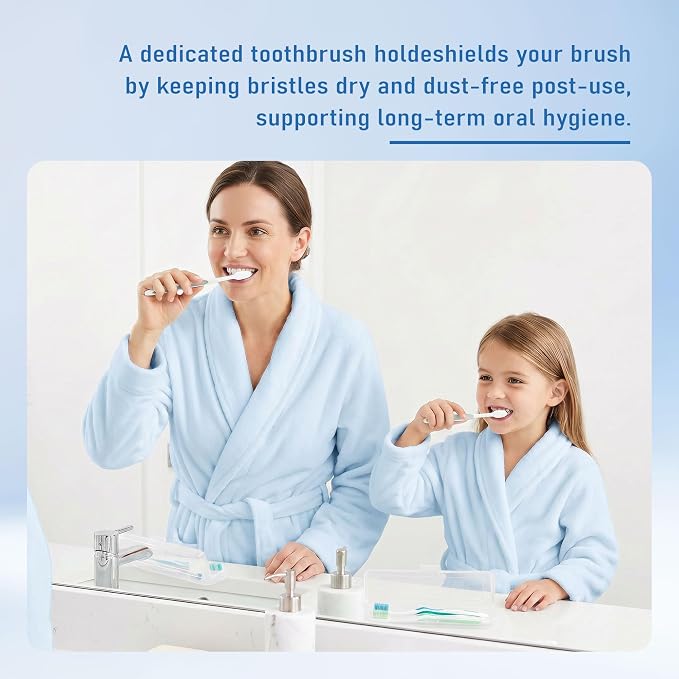 Travel Toothbrush Holder, Transparent (10-Pack) | Portable Travel Toothbrush Case Carries Toothbrushes and Toothpaste, Suitable for Travel, Home, And School - Image 2