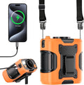 Portable Waist Fan Personal 14500mah 100 Speeds Clip On Shirt Fan Belt | Cooling Device Wearable Cool Body Blow Cold Air Rechargeable Pocket Mini Men Workers Outdoor Travel Hiking Gifts by Unknown