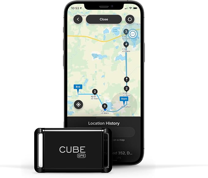 Cube GPS Tracker for Vehicles – GPS Tracker Device for Car, Trucks, Pets - Real Time Tracking, SOS Pings, Geo-Fencing Rechargeable Battery Up-to 60 Days with Hardwire Charger - Requires Subscription - Image 3