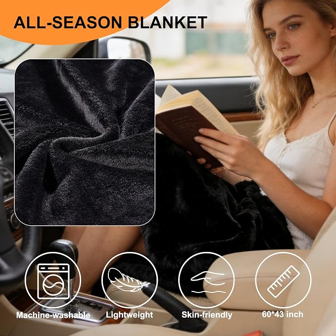 Travel Pillow and Blanket Set for Airplane, Hooded Memory Foam Neck Pillow | Soft blanket, privacy hood, earplugs, carry bag and memory foam neck support for airplane travel, long flights and road trips - Image 6