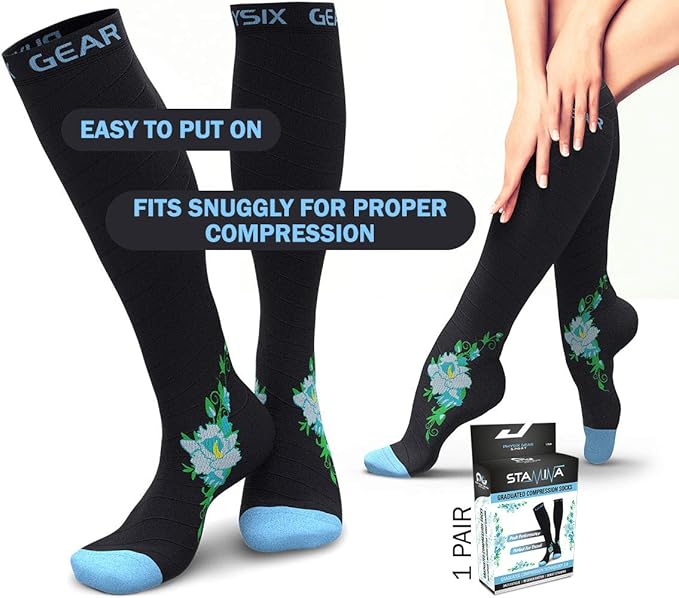Physix Gear Compression Socks 20-30 mmHg - Men & Women - Running, Nurses, Shin Splints, Flight, Travel - Image 6