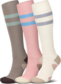 4 Pairs Compression Socks for Women Circulation-Best Support for Nurses,Running,Athletic,Travel by Iseasoo