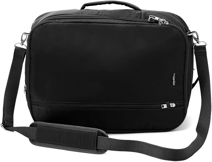 Securtex® Classic Anti-Theft Convertible Travel Backpack - 11x17” Carry-On, Fits 16” Laptop, Locking Zippers, Expandable - Image 7