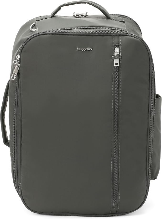 Securtex® Classic Anti-Theft Convertible Travel Backpack - 11x17” Carry-On, Fits 16” Laptop, Locking Zippers, Expandable | Locking zippers by baggallini