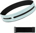 Running Belt for Men&Women– Water Resistant Waist Pack for Phone,– No-Bounce Elastic Strap with Extender Up to Plus Size (Blue,2Pockets) by MORKSUKYSAFETY