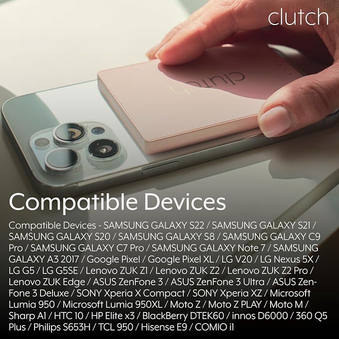 Clutch - Pro USB-C Portable Charger - Compatible with iPhone 15, 16, 17 & Android Devices - Power Bank Magnetic Battery - TSA Travel Approved - USB Rechargeable - Built-in Cable - 5000 mAh - 3.7oz - Image 3