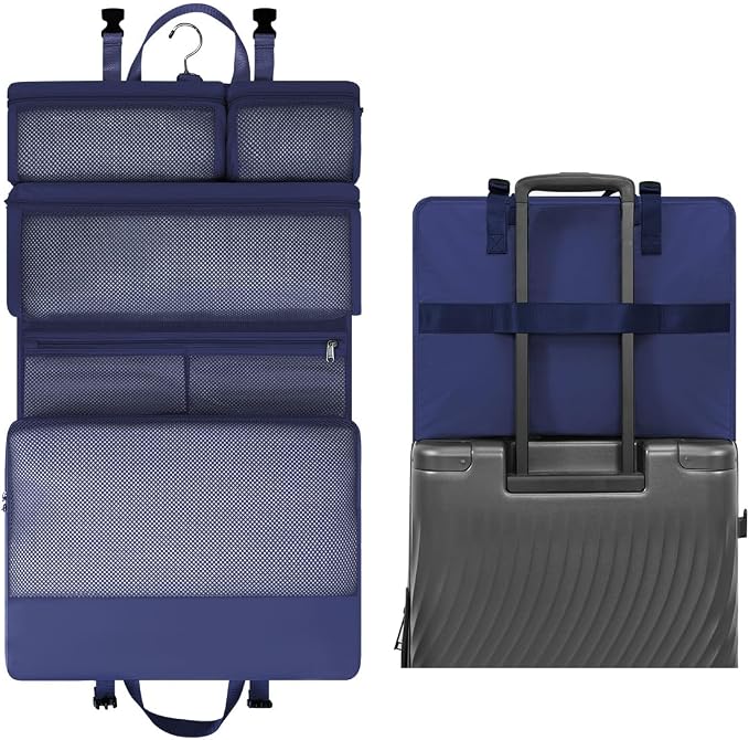 ECOHUB Hanging Travel Closet Portable Luggage Organizer Packing Bag,Blue by ECOHUB