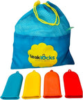 Rinseroo LeakLocks® Toiletry Skins 4-Pack w/Travel Bag | "Elastic Sleeve for Leak-Proofing, Fits Standard/Travel Sized Toiletries, Reusable Accessory, For Suitcase/Carry-on " by Rinseroo