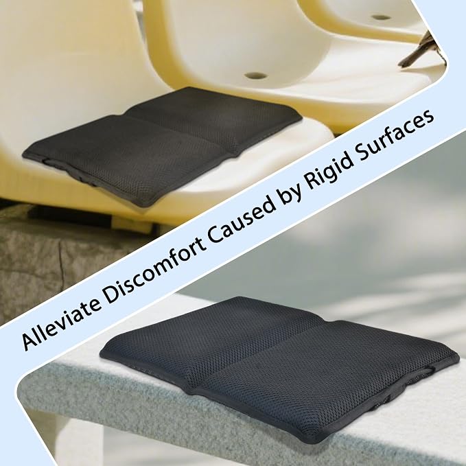 SABADO Portable Small Stadium Seats Cushions,Bleacher Gel Seat Pad,Foldable Travel Seat Cushion for Sport Game Open-air Concert Camping Hiking Hard Surfaces Reduce Discomfort - Image 5