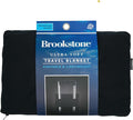 Brookstone Travel Blanket 2-in-1 Soft Throw with Carrying Pouch | Zippered Sack Doubles As a Headrest, Breathable Fabric Warms Flights, Car Rides & Year-Round Lounging at Home by Unknown