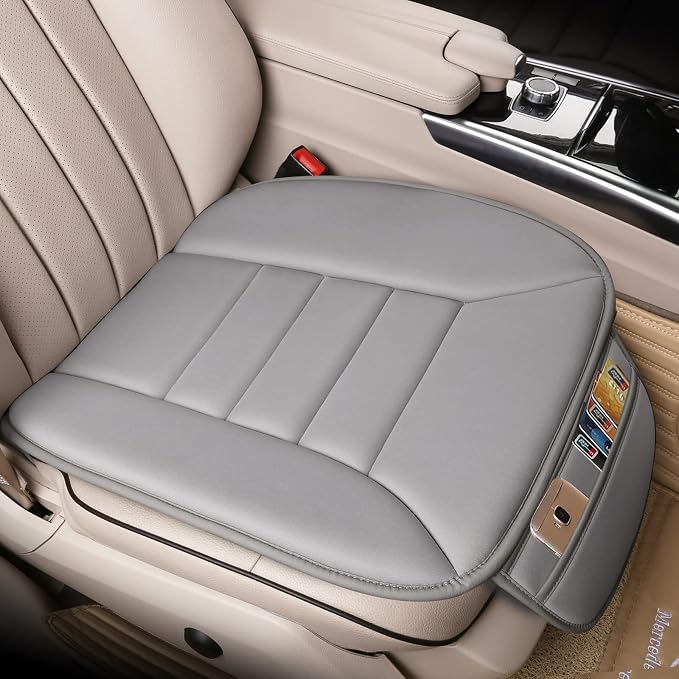 Lofty Aim Car Seat Cushion for Driving, Memory Foam Driver Seat Cushion | Car Seat Cushion for Long Driving, Automotive Seat Cushion for Pain Relief, Car Seat Pillow Fits Most Vehicles, Office, Gray by LoftyAim