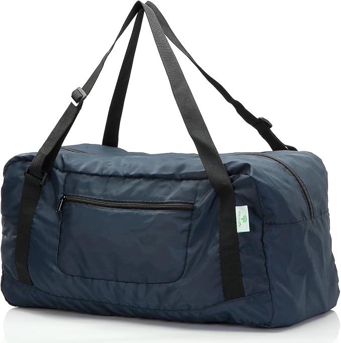 HOLYLUCK Foldable Travel Duffel Bag For Women & Men Luggage Great for Gym (Navy Blue) by holyluck