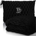Packable Travel Blanket for Airplane, Car - Compact Office Blanket - Portable Pillow for Adults, Kids with Case, Luggage Sleeve, Backpack Clip by BOACAY