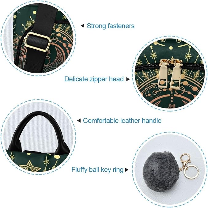 ALAZA Moon & Star Alchemy Magical Backpack Purse for Women Anti Theft Fashion Back Pack Shoulder Bag - Image 6