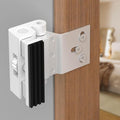 800lbs Force Door Reinforcement Lock - Heavy Duty Security for Inward Swing Doors, Aluminum Alloy Deadbolt with 8 Screws, for Apartment & Home Safety (1, White - Screw Fixation) by Unknown
