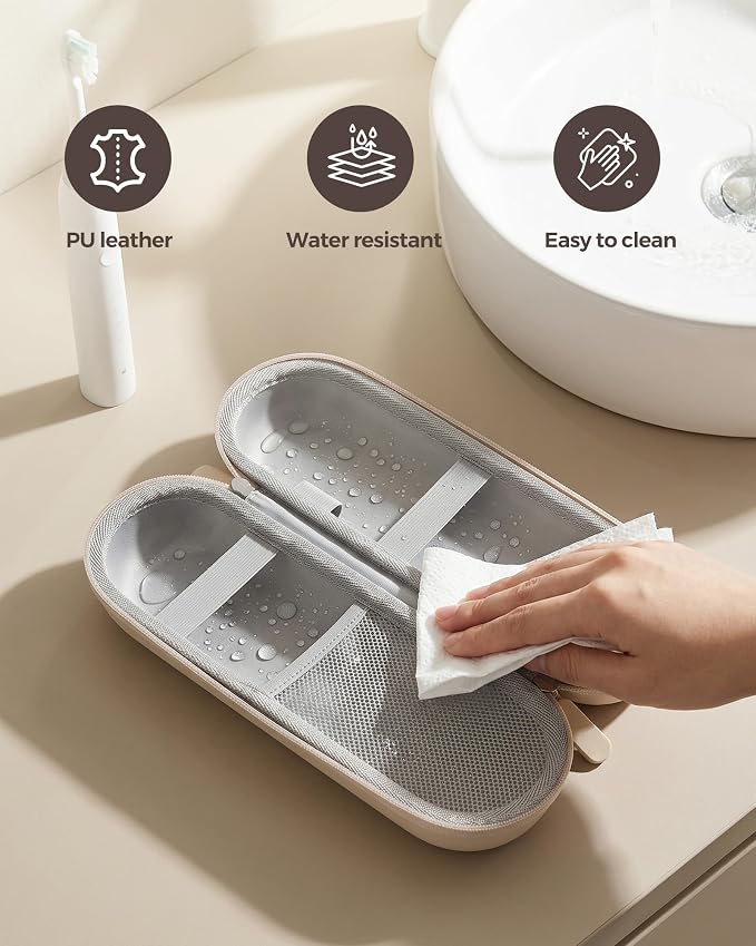ProCase Electric Toothbrush Travel Case for Oral-B & Philips Sonicare -M | Hard Travel Case for Oral-B 1000/1500/5000/7000 & iO 7/8/9, Philips Sonicare 4100/5100/5300, Fits Full-Size Brushes - Image 6