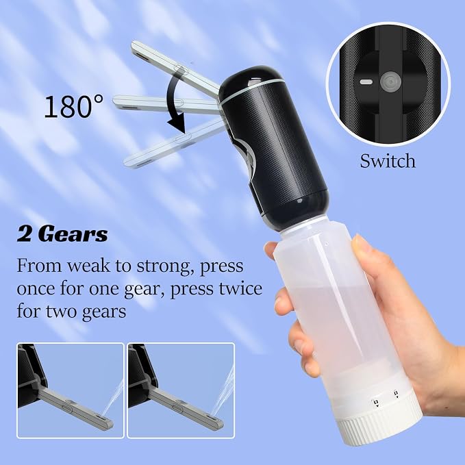Portable Bidet for Travel,Rechargeable Waterproof Sprayer,Black | Portable Rechargeable Waterproof Bidet Sprayer for Travel, High Pressure Handheld Bidet for Personal Hygiene Cleaning - Image 5