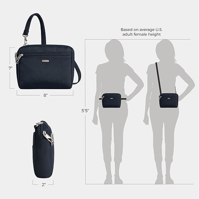 Travelon Anti-Theft Classic Convertible Crossbody & Waist Pack - Image 4