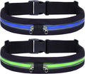 2 Pack Running Belt Fanny Packs for women and men,Belt Bag for Hiking Cycling Workout,Reflective Fanny Packs for Men Runners Belt Compatible with iPhone13,12 pro,Travelling Money Phone Holder by Herolland