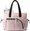 LOVEVOOK Women's Tote Handbags, Puffer Bag and Work Bags with Compartment for Women, Lightweight Quilted Nurse Shoulder Daily by LOVEVOOK