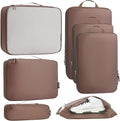 Bagail Ultralight Compression Cubes 7 Set - 3 Packing Cubes, 3 Organizers, and 1 Shoe Bag by BAGAIL