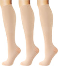 Breslatte Compression Socks for Women Men 15-20 mmHg | Graduated compression stockings knee high athletic support socks for travel running flying nurse pregnant by Breslatte